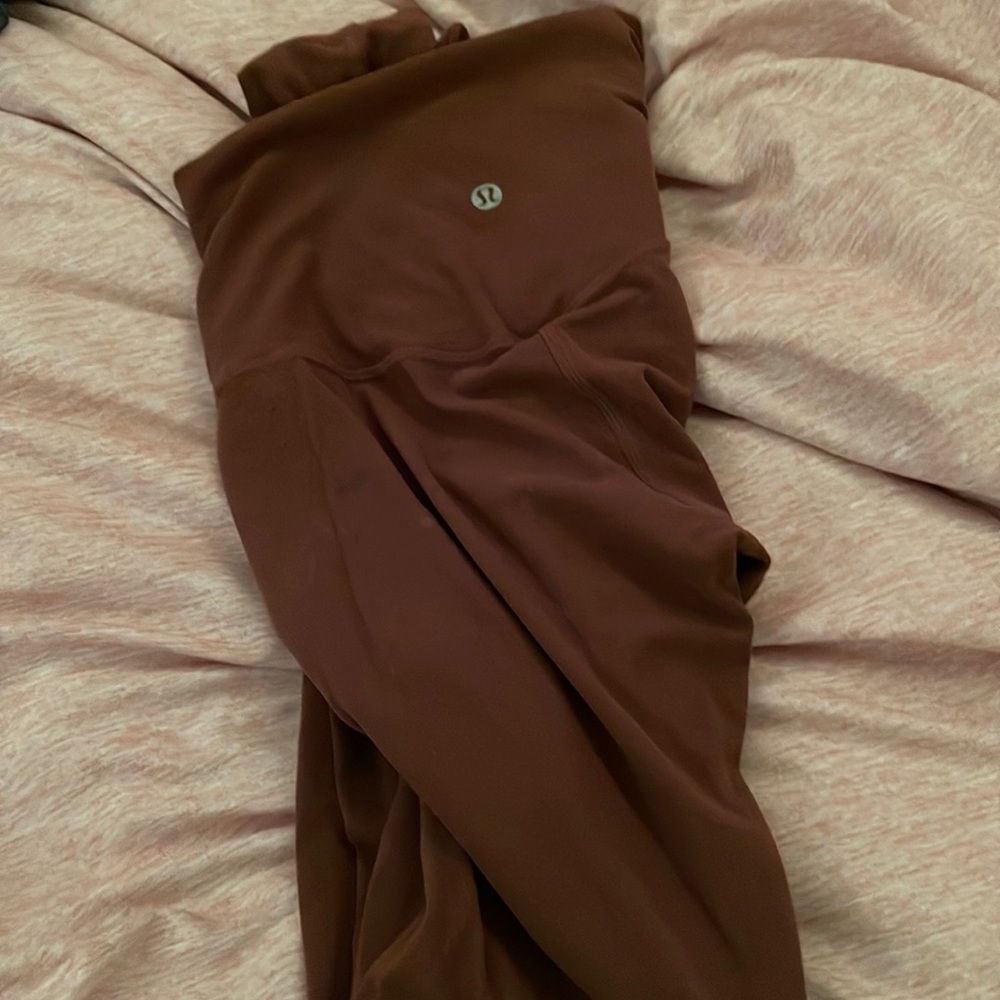Lulu lemon align HR pants 28” brown